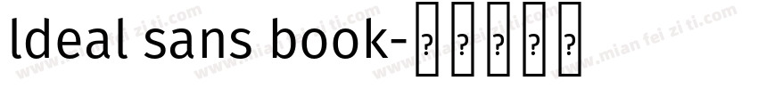 ldeal sans book字体转换